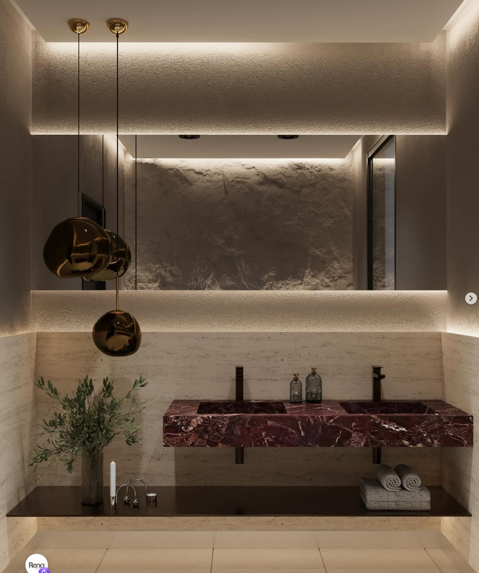 Mor Banyo Detay